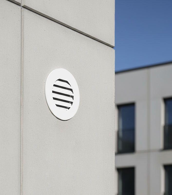 Круглая наружная вентиляционная решетка ФВРК-О