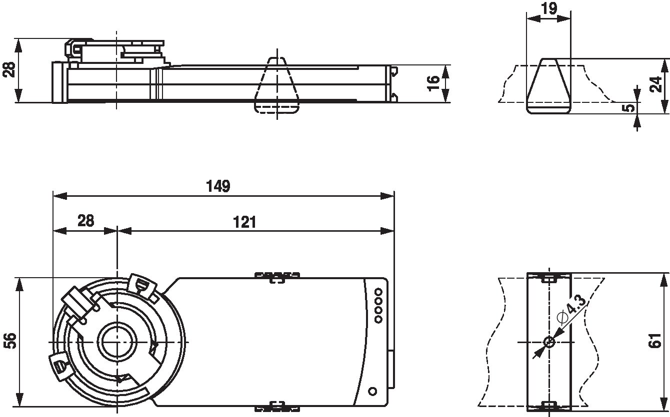 Электропривод Belimo CM24-T-L (2 Н·м)