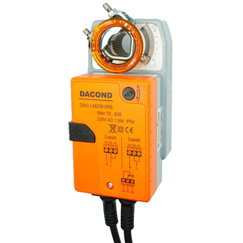 Электропривод DACOND DAC-LM24-02S (2 Н·м, 24 В, без пружины)