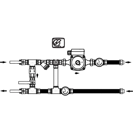 Узел регулирования для воздухонагревателя AIRS 80-10-25-3-BMS-PR
