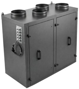 Приточно-вытяжная установка с роторным рекуператором RWN-RR-5500(50c)-ЕС(B500)-НЕ13,5-Vertical(N)