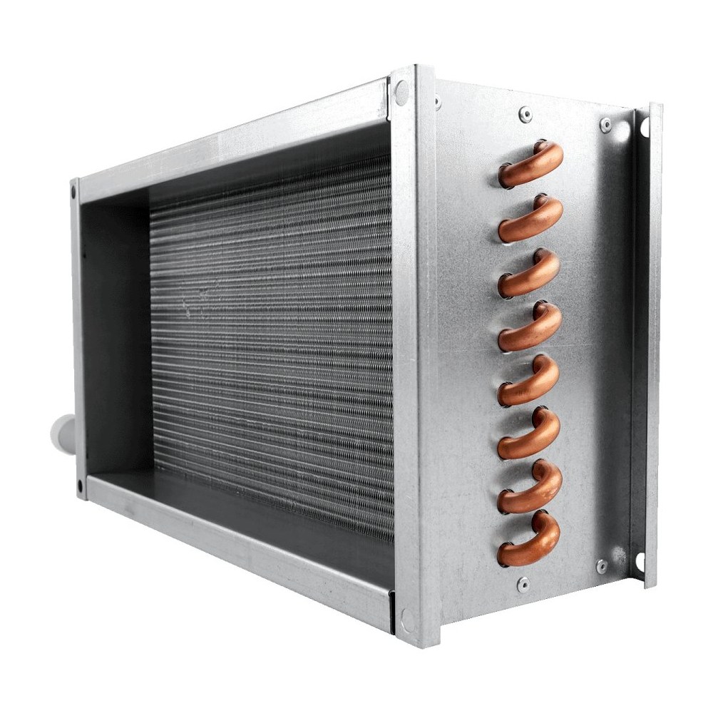 Водяной нагреватель для прямоугольных каналов ZILON ZWS 500x250-3