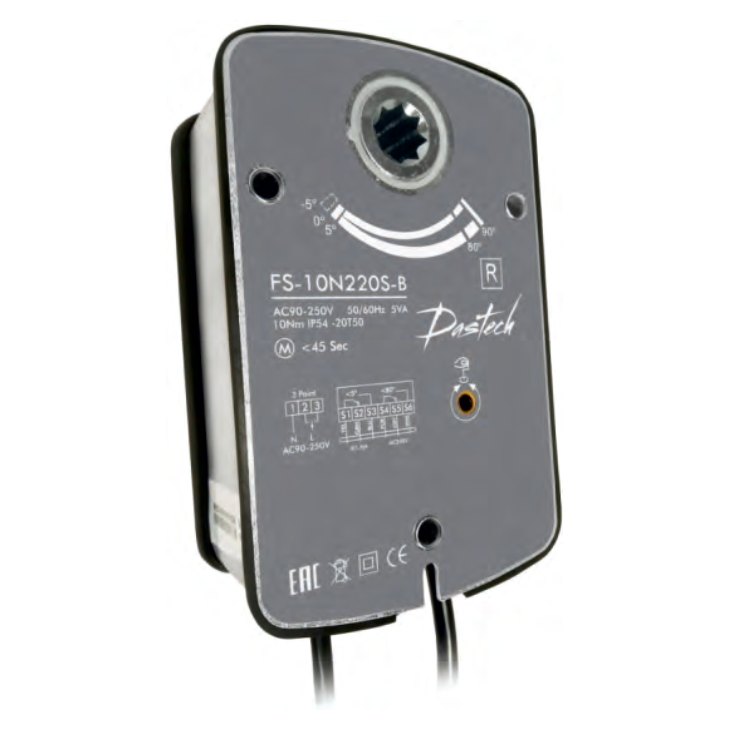 Электропривод Dastech FS-10N220S-B 10 Н·м, 230 В, под Болид С2000-СП4
